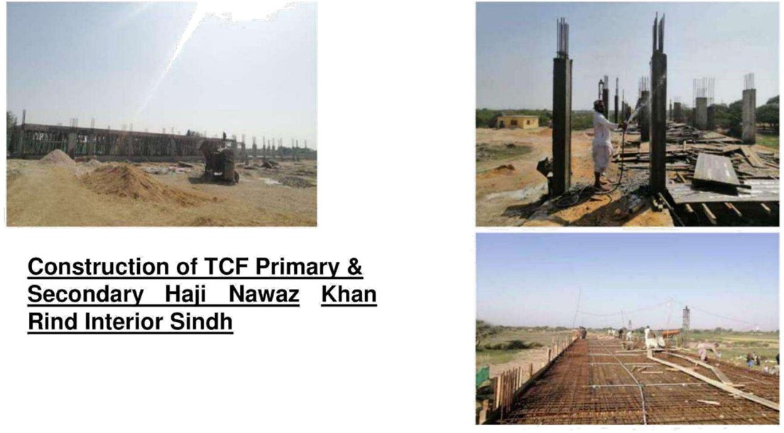 Construction of TCF (1S) Secondary School At Haji Nawab Khan Rind interior Sindh